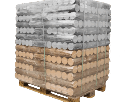 Exklusiv Buche Hartholzbriketts DIN/FSC zertifiziert Palette 480 kg (Halbe Palette)