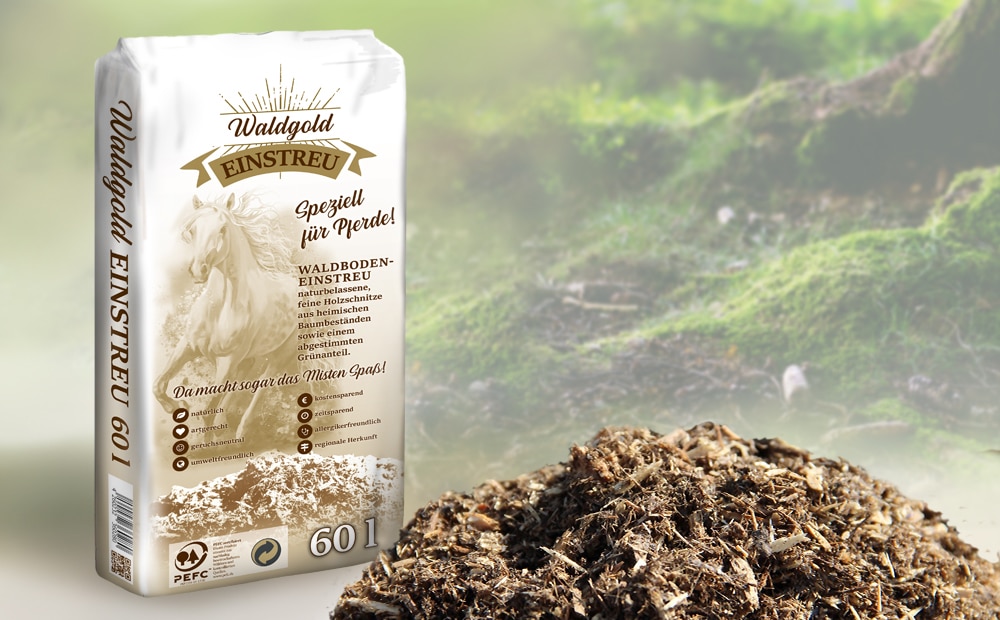 Waldgold Waldboden Pferdeeinstreu